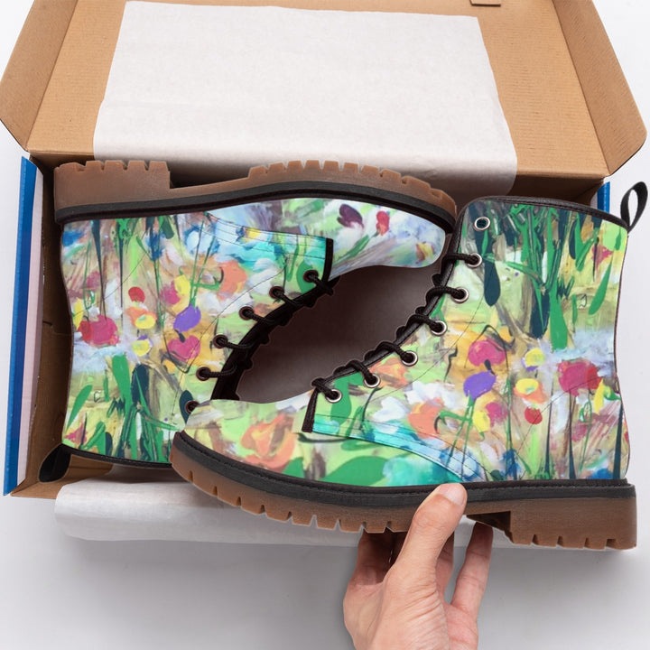 All-Over Print Women's Martin Short Boots