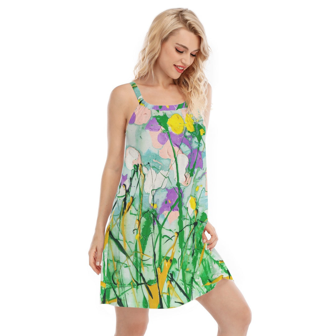 Women's Sleeveless Cami Dress Soft Garden Design
