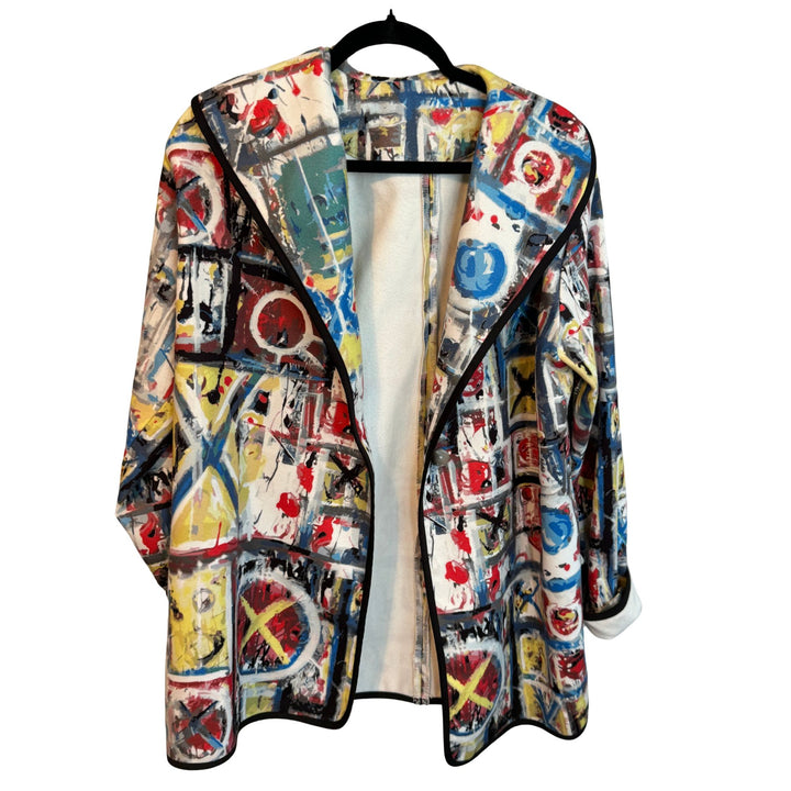XO print designer coat