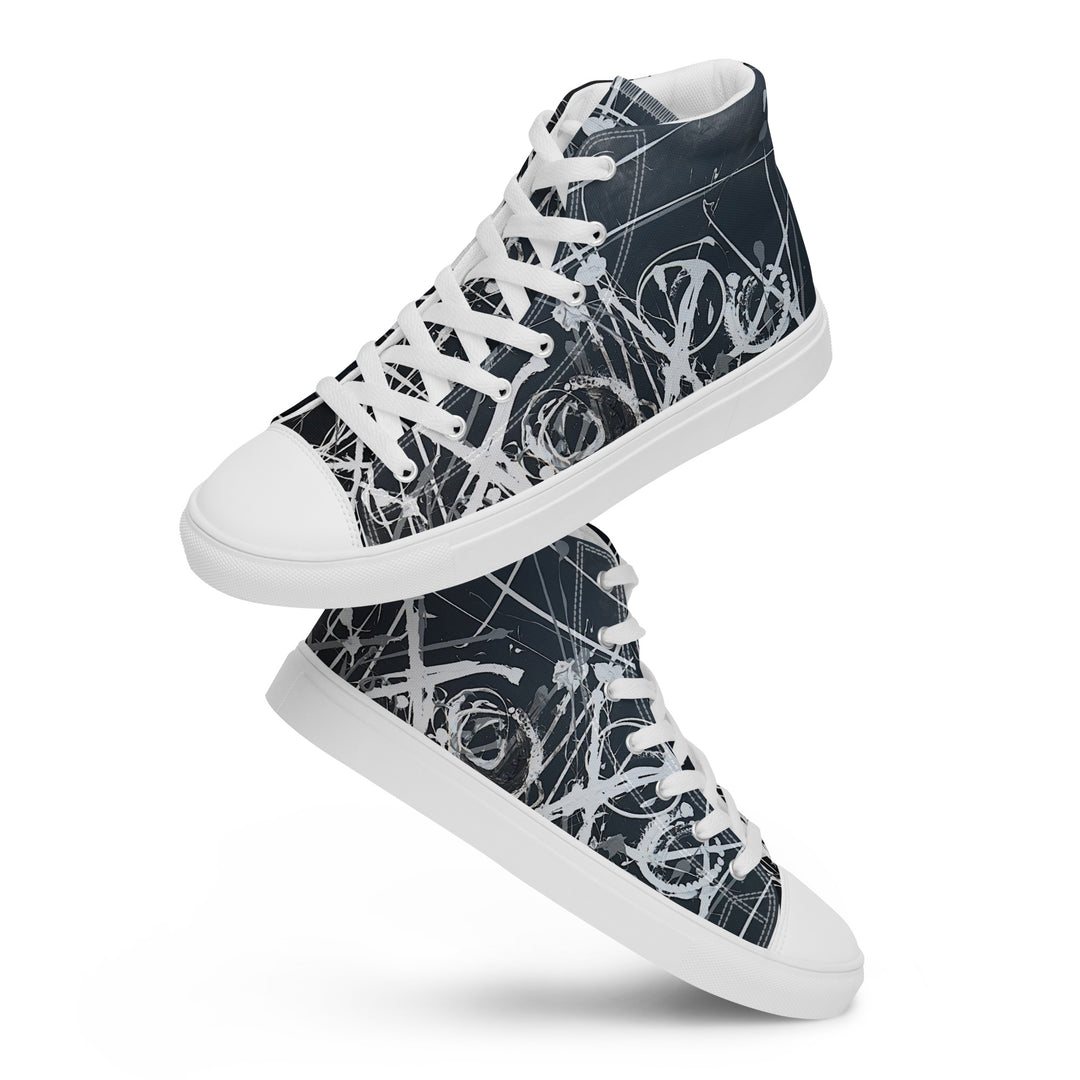 Women’s high top canvas shoes- Black