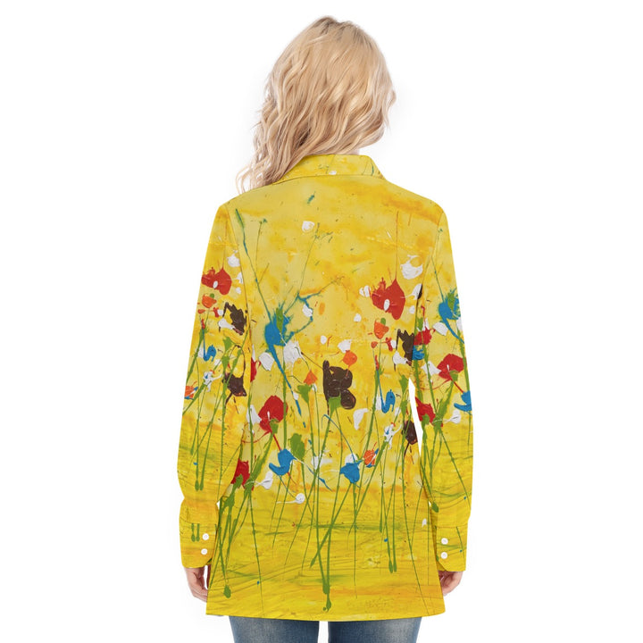Women's Long Shirt- Yellow