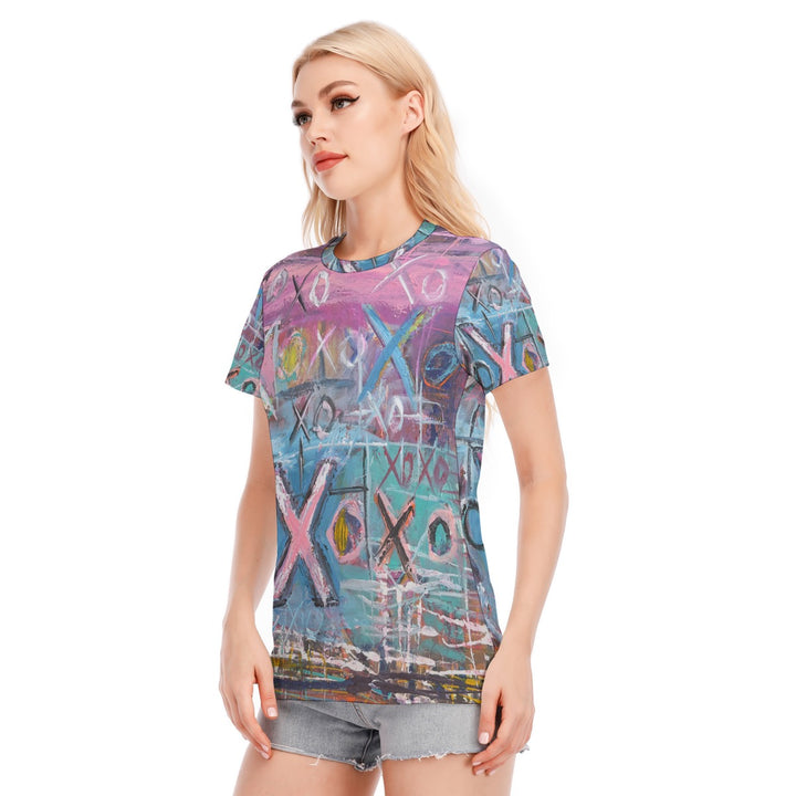 Women's Round Neck T-Shirt - Pink