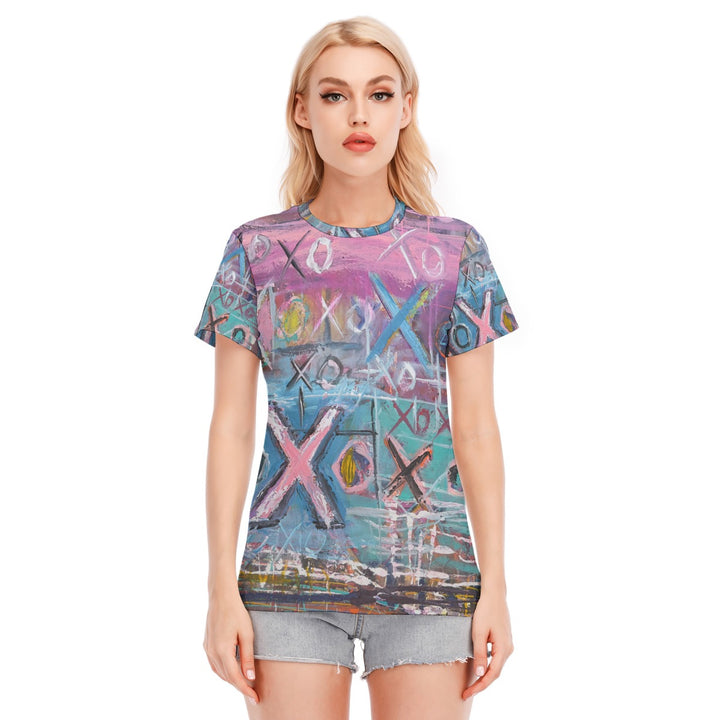 Women's Round Neck T-Shirt - Pink