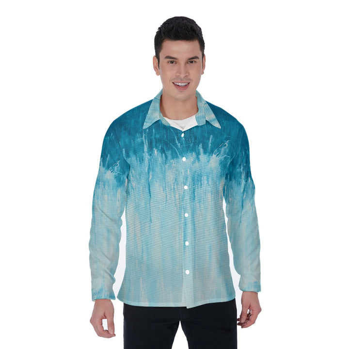 Men's Long Sleeve Shirt "Blue Lagoon"