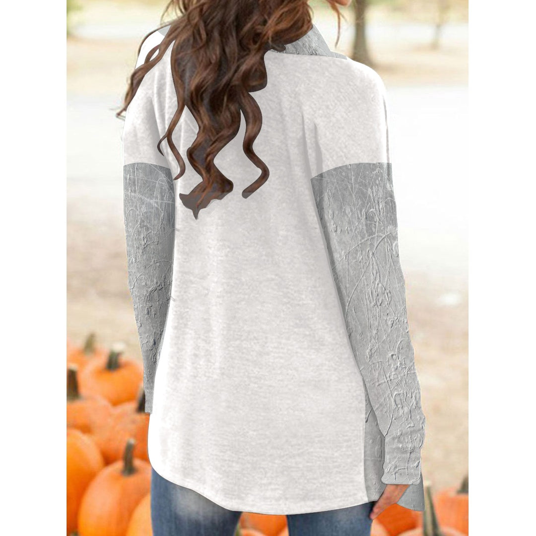 Women's Cardigan With Long Sleeve- Grey