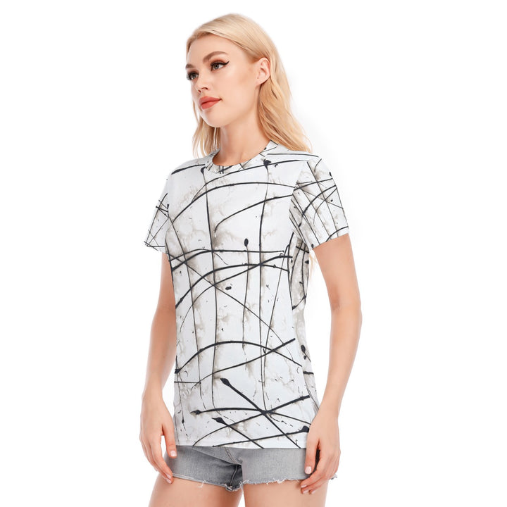 Women's Round Neck T-Shirt- White