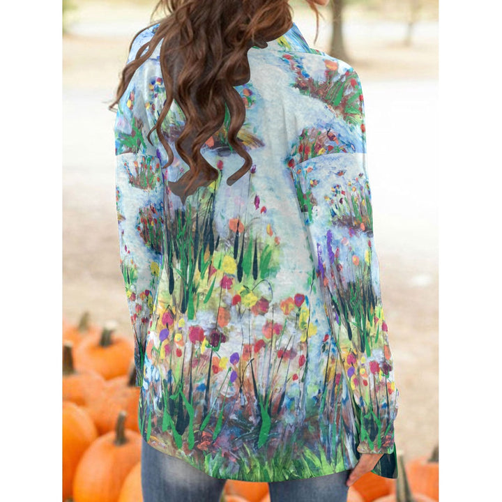 Women's Cardigan With Long Sleeve- Purple