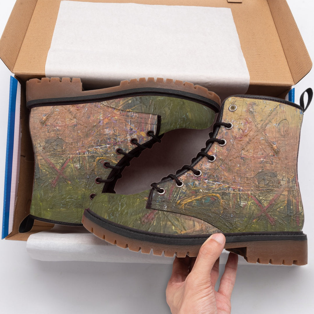 Women's Martin Short Boots Earth Tones