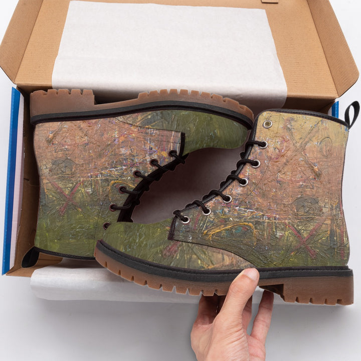 Women's Martin Short Boots Earth Tones