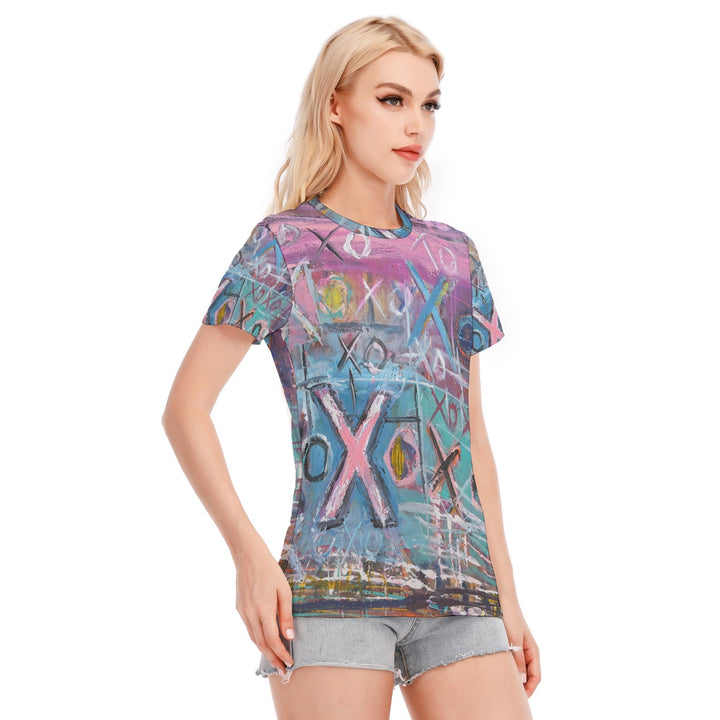 Women's Round Neck T-Shirt - Pink