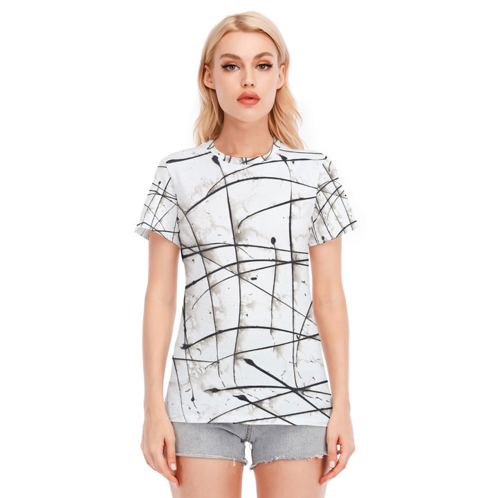 Women's Round Neck T-Shirt- White