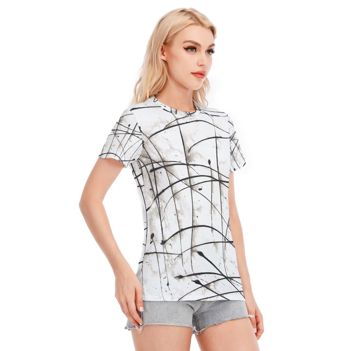 Women's Round Neck T-Shirt- White