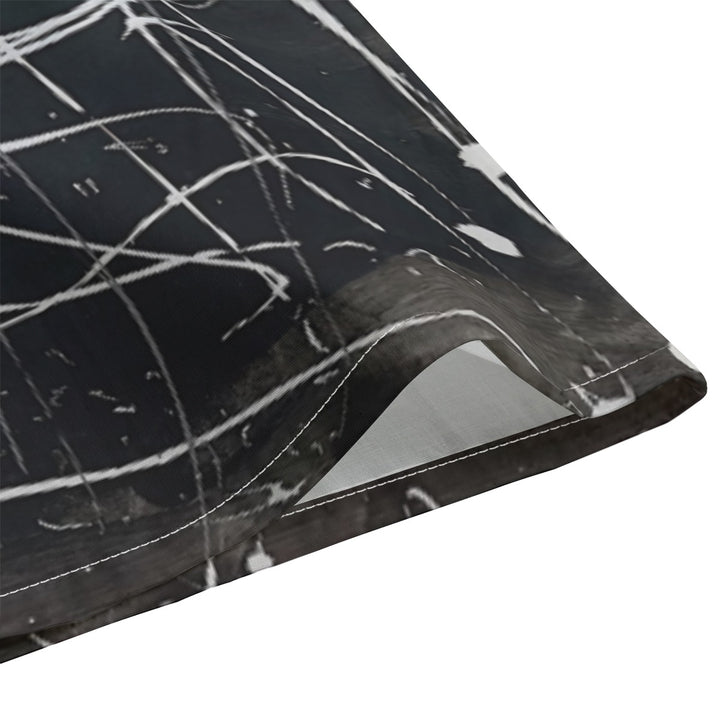 Men's Lapel Collar Shirt With Concealed Placket- Black