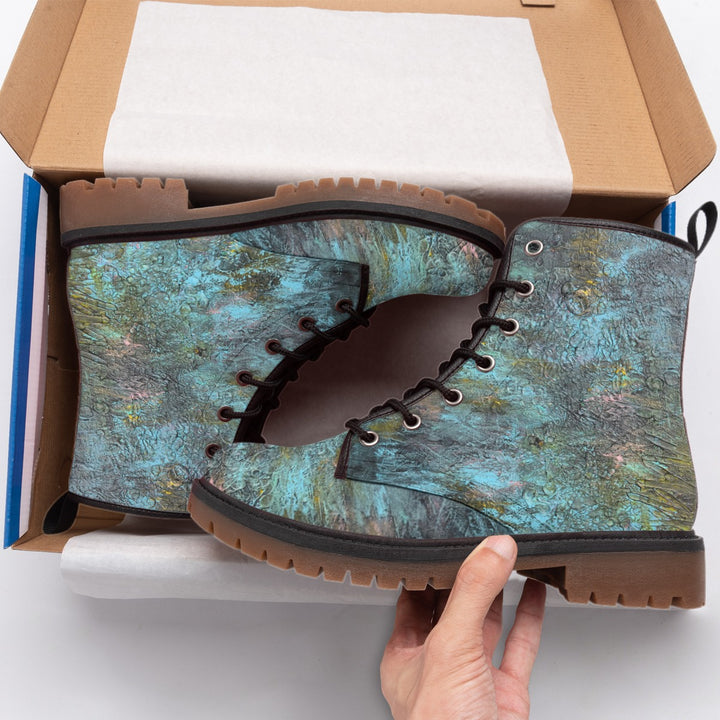 All-Over Print Women's Martin Short Boots