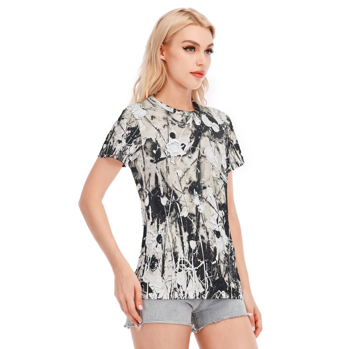 Women's Round Neck T-Shirt - Black