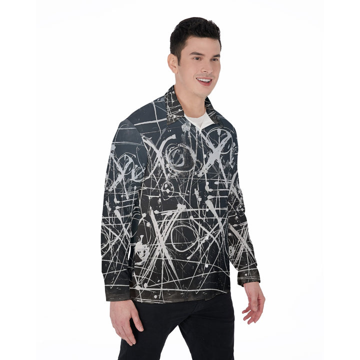 Men's Long Sleeve Shirt- Black