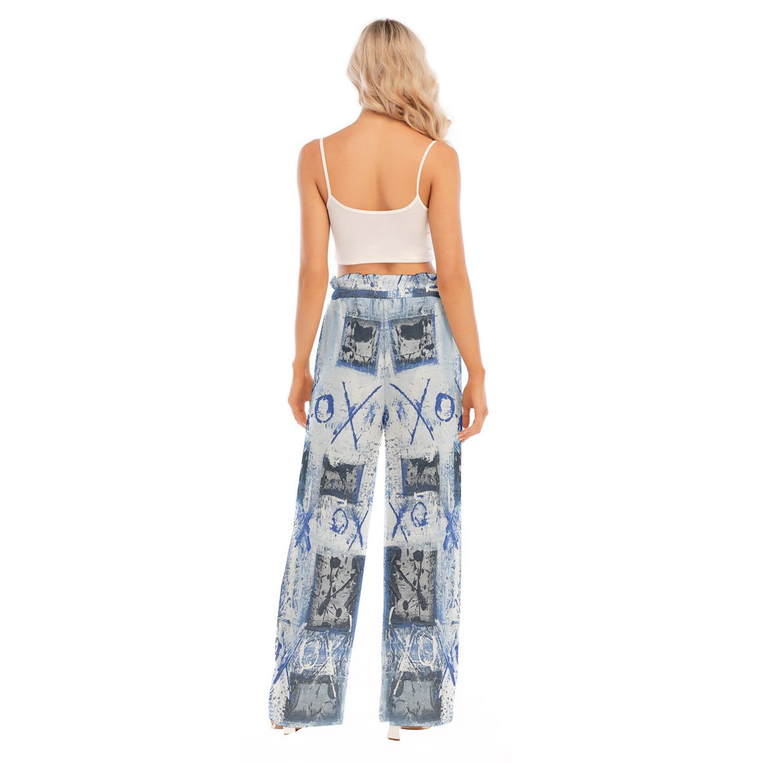 WIDE LEGGED  DRAW STRING PANTS XO DESIGN