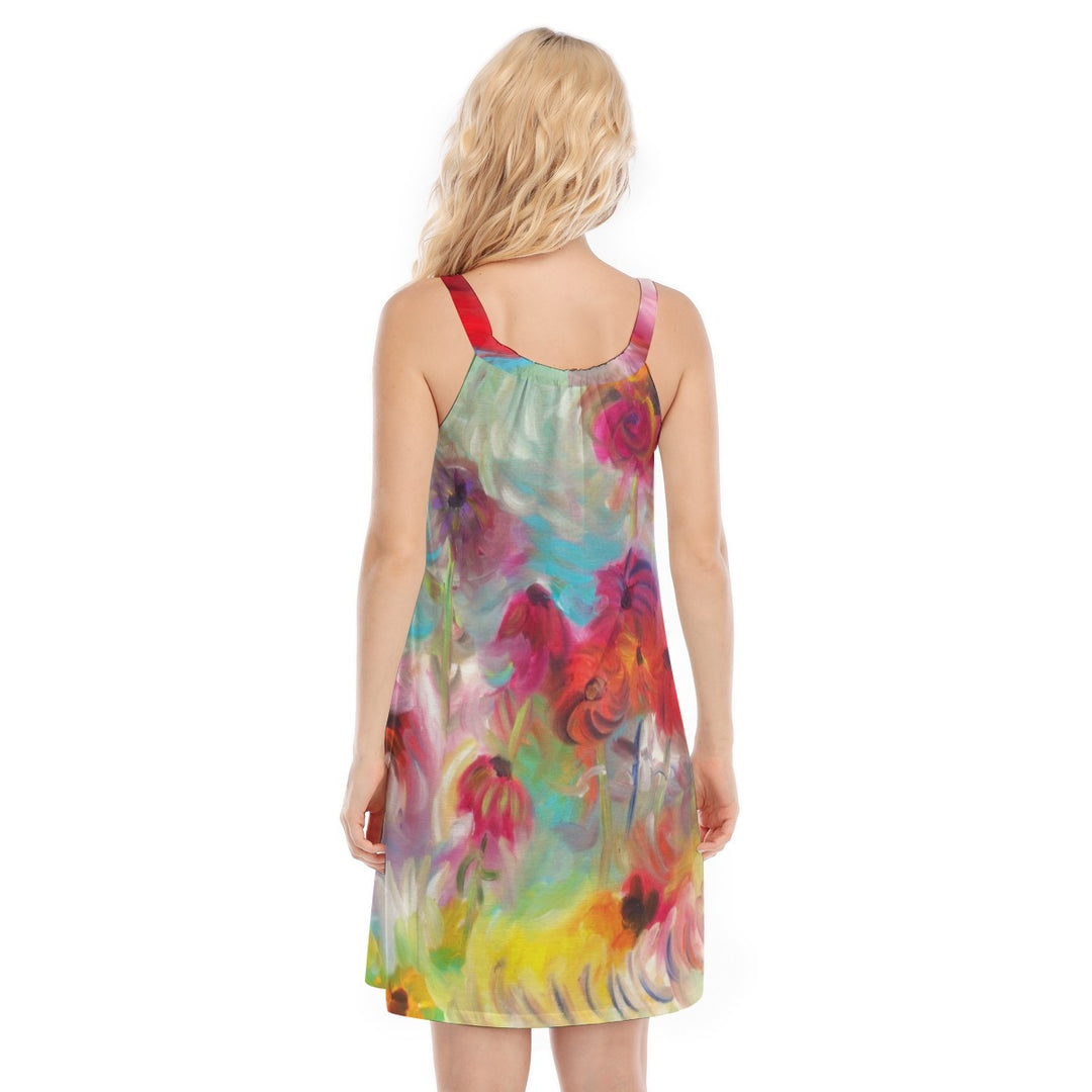 Women's Sleeveless Cami Dress Summer flowers