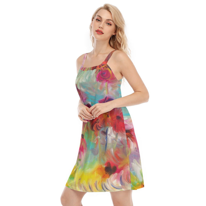 Women's Sleeveless Cami Dress Summer flowers