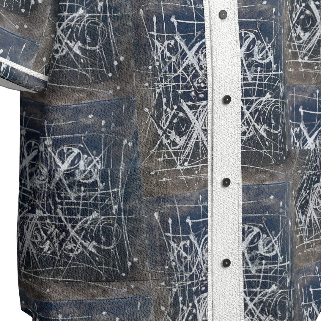 All-Over Print Men's Textured Baseball Jersey