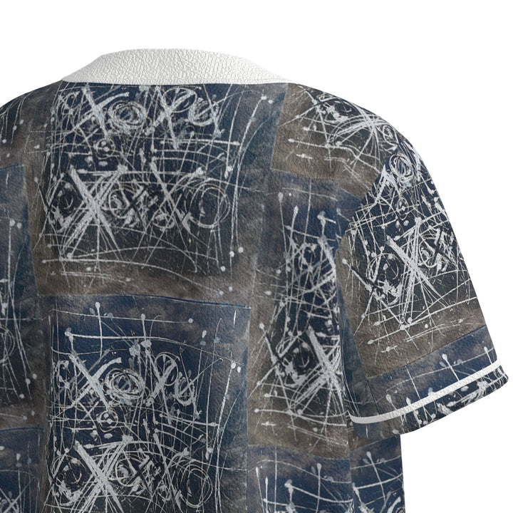 All-Over Print Men's Textured Baseball Jersey