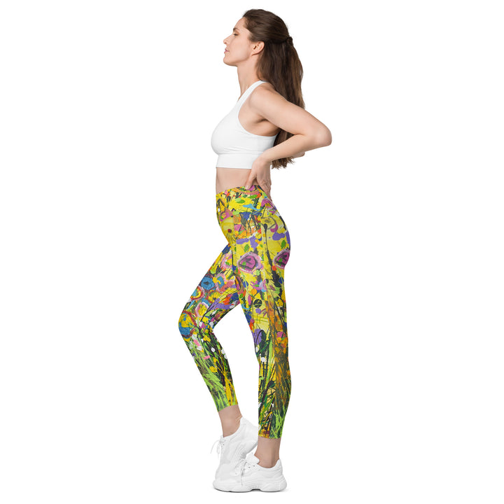 Leggings with Pockets- Yellow