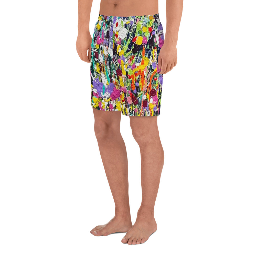 Men's Recycled Athletic Shorts- Multi Color