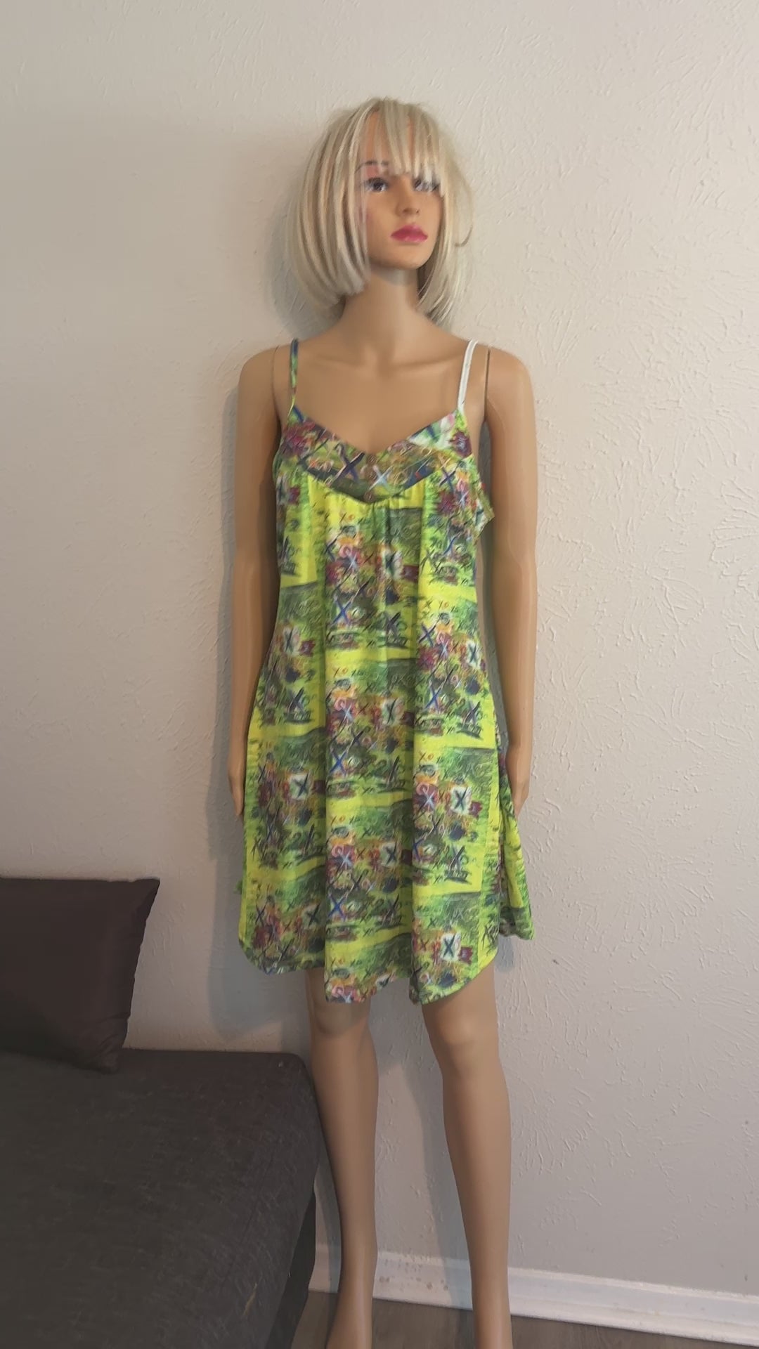 Green XO /Summer Cami Dress ( Limited Addition)