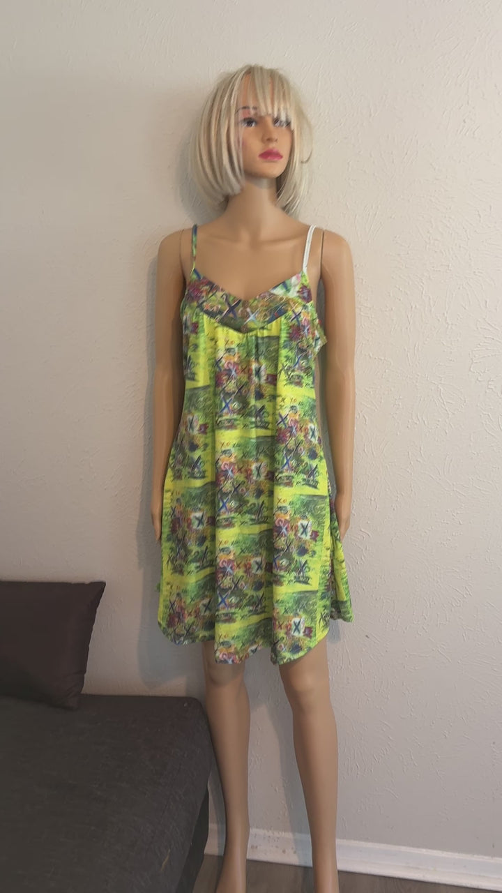 Green XO /Summer Cami Dress ( Limited Addition)