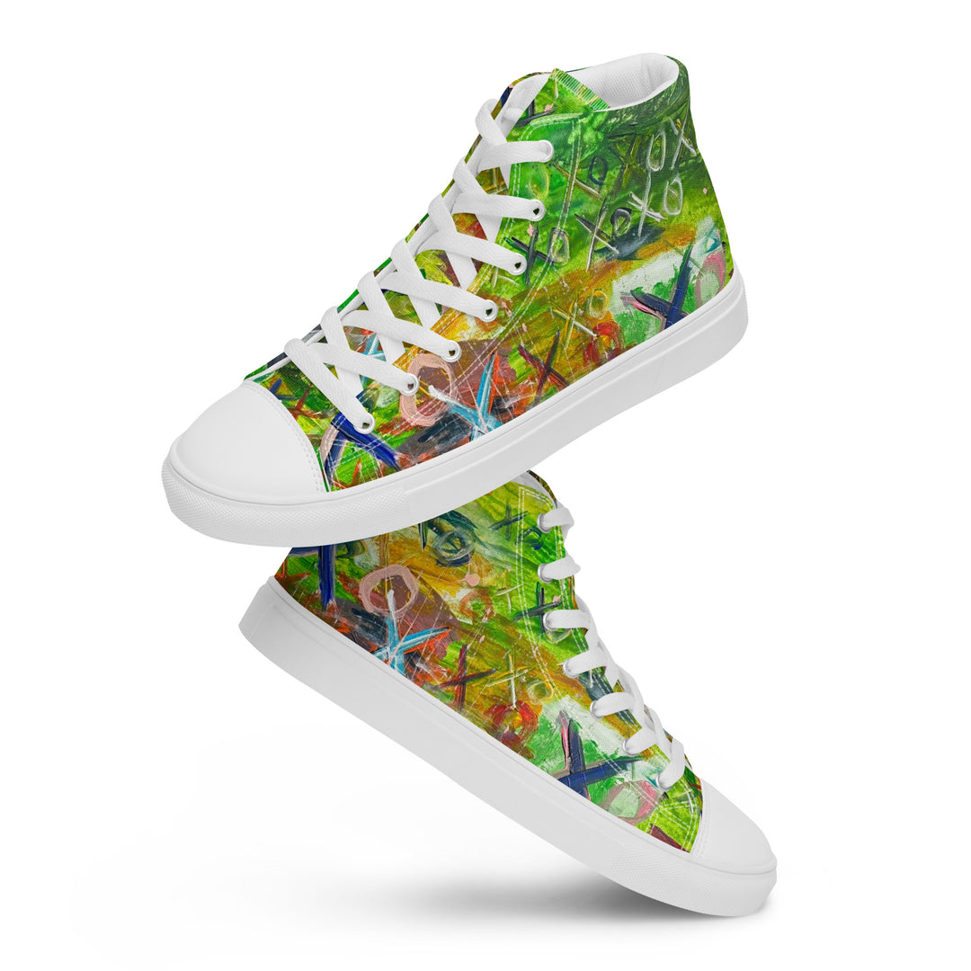 Women’s high top canvas shoes- Yellow