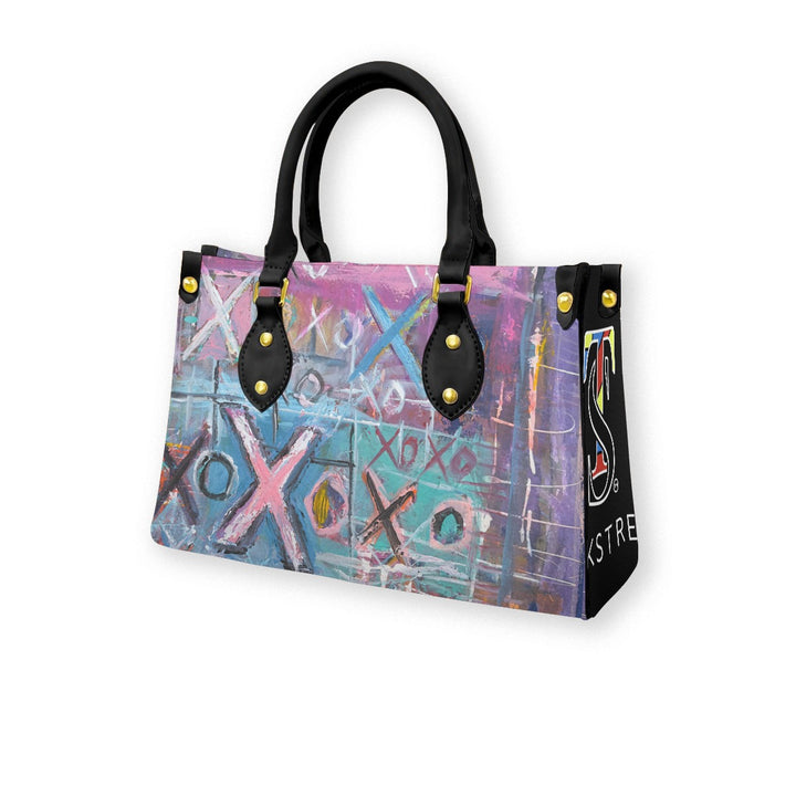 Women's Tote Bag With Pink and Blue X'0's