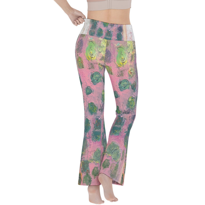 Women's Flare Yoga Pants- Pink