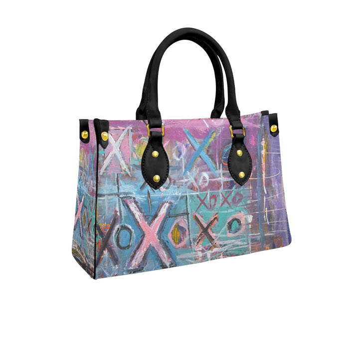 Women's Tote Bag With Pink and Blue X'0's