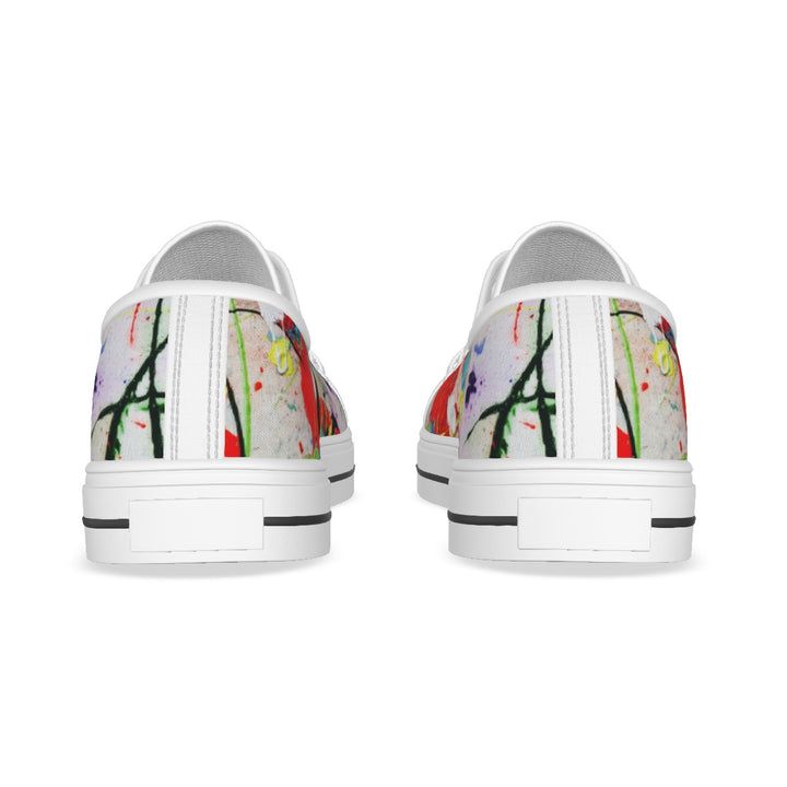 Children's White Sole Canvas Shoes- Red