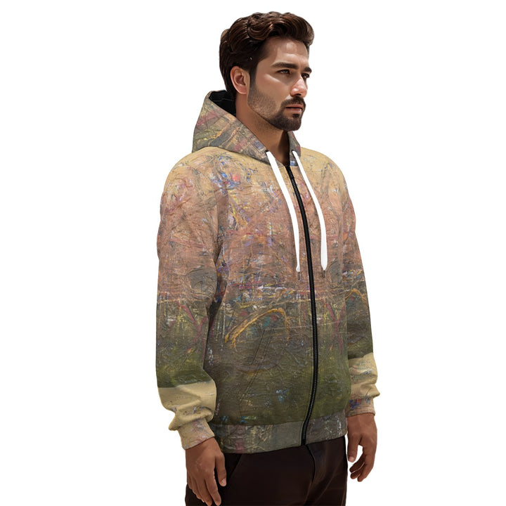 Colors of Earth" Pullover Hoodie With Zipper Closure | 310GSM Cotton