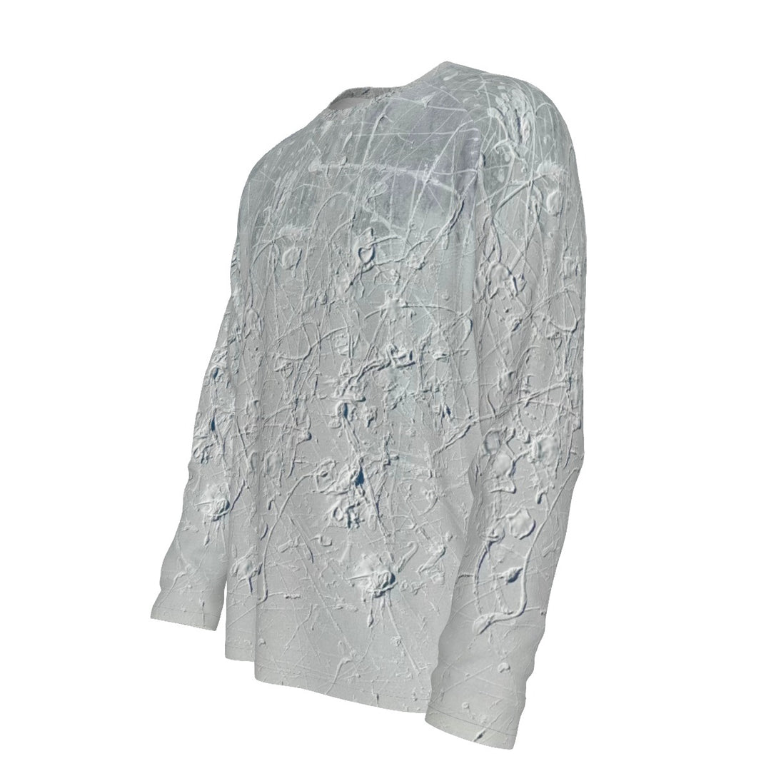 Men's Raglan Long Sleeve T-shirt  | 190GSM Cotton "White to Grey"