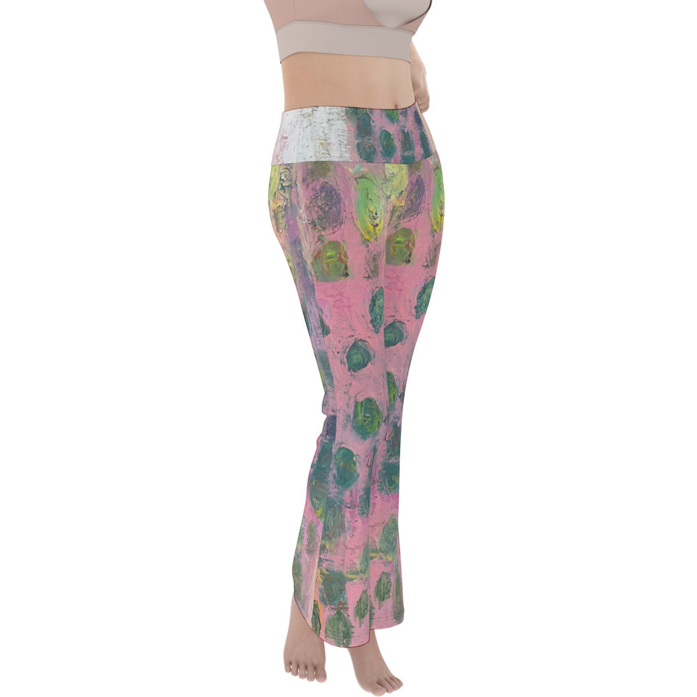 Women's Flare Yoga Pants- Pink