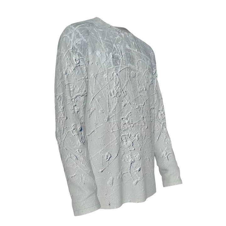 Men's Raglan Long Sleeve T-shirt  | 190GSM Cotton "White to Grey"