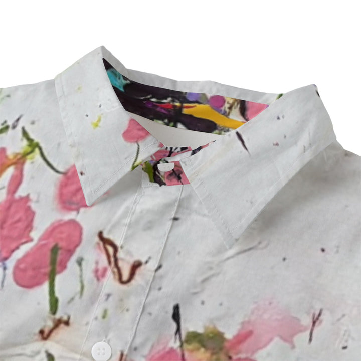  Women's Long Shirt- Flower Colour